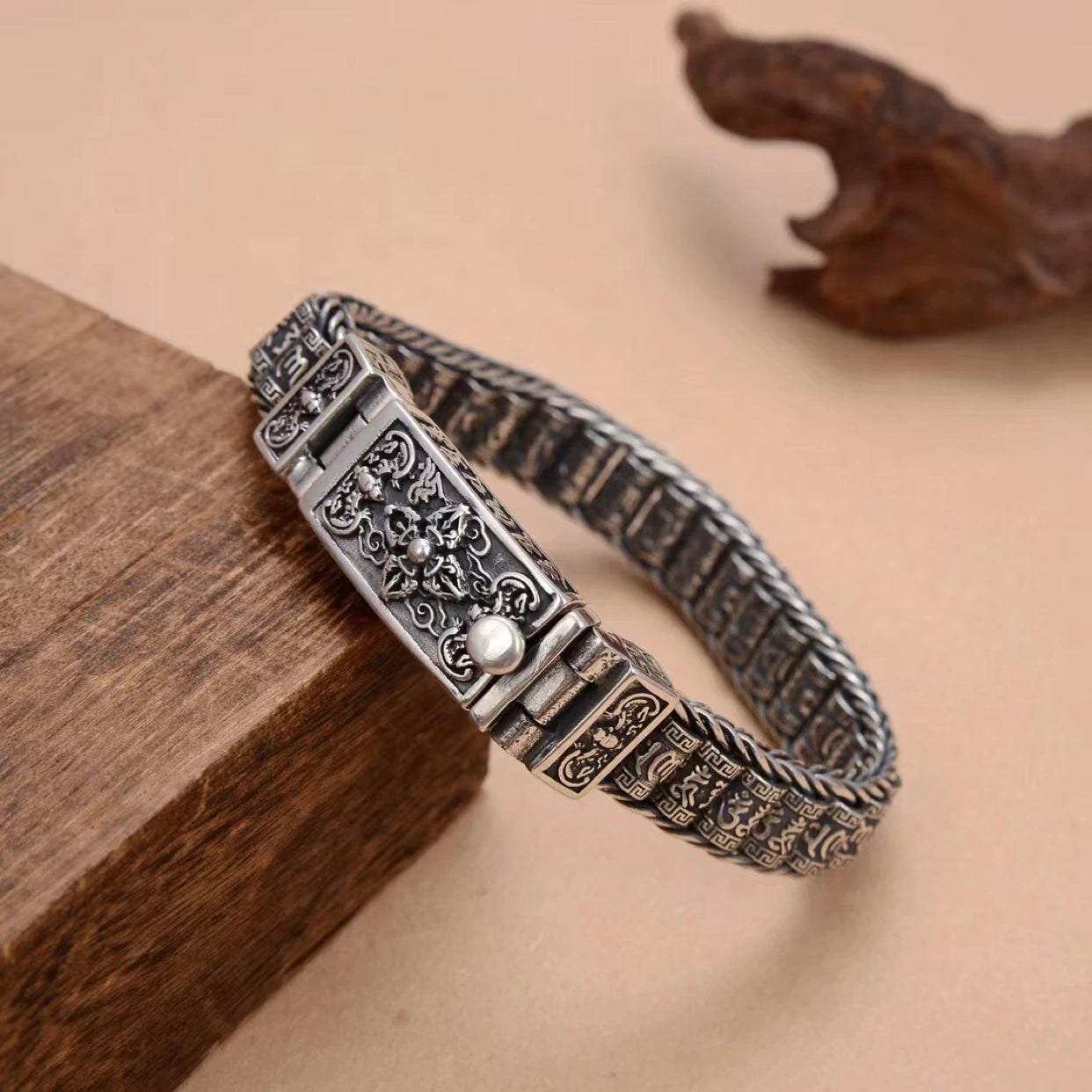 Pulseira Masculina Budista